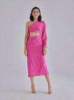 Pink Palace Silk Dress