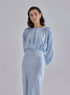 Lavender Fields Maxi Silk Dress