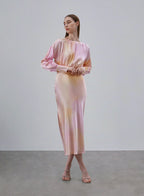 Lavender Fields Maxi Silk Dress