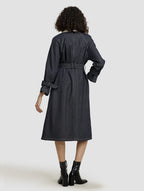 Denim Belted Coat image 1