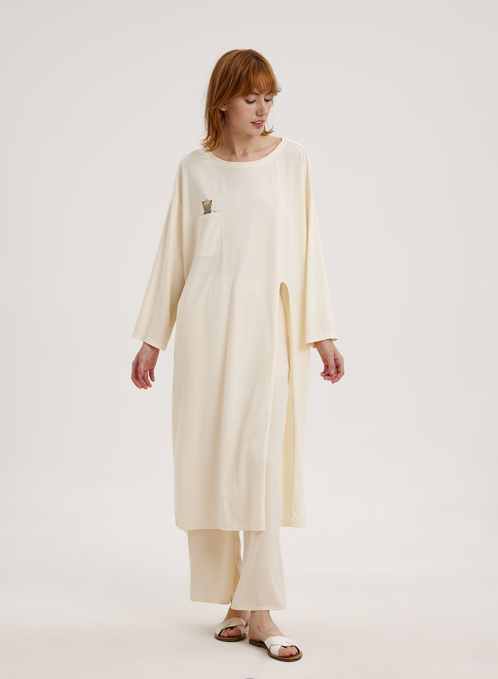 NAP Split Side Printed Tunic