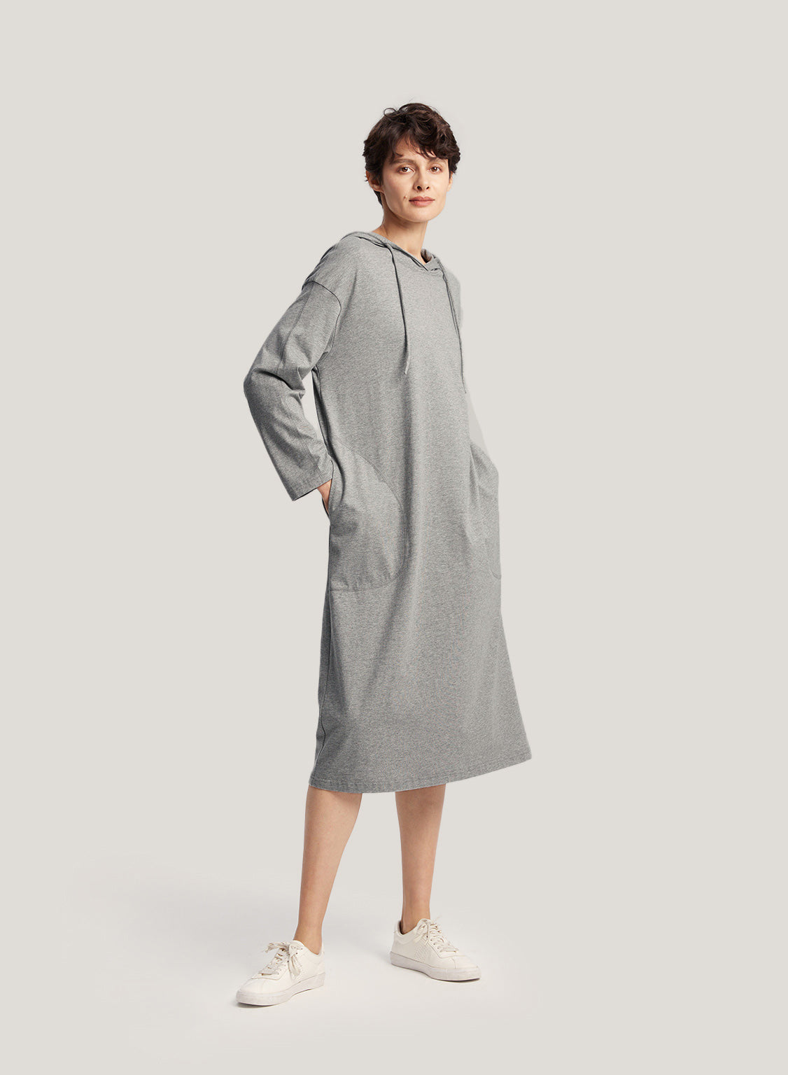 Soft 100% Cotton Hoodie Dress