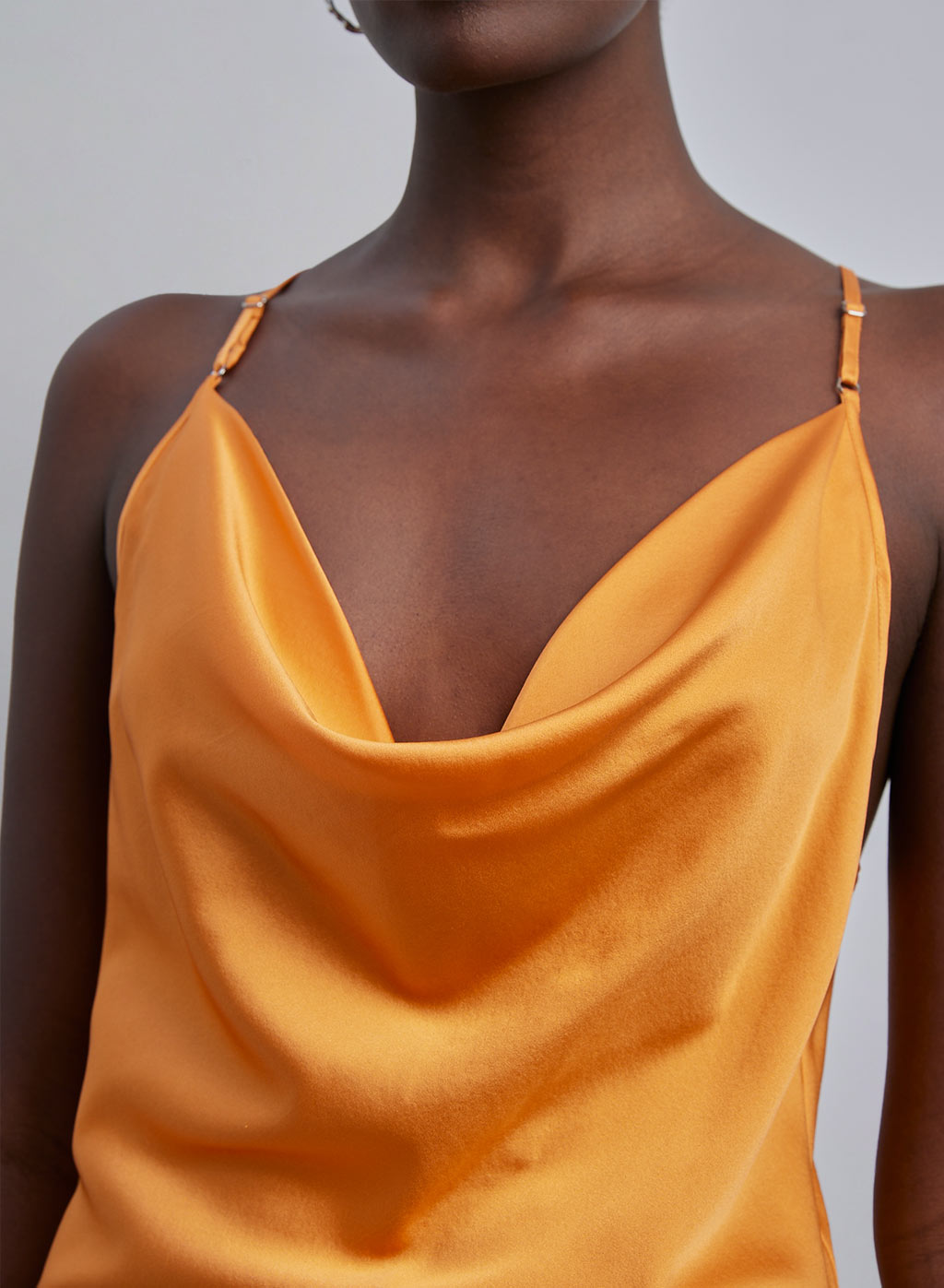 Cowl-Neck Silk Camisole