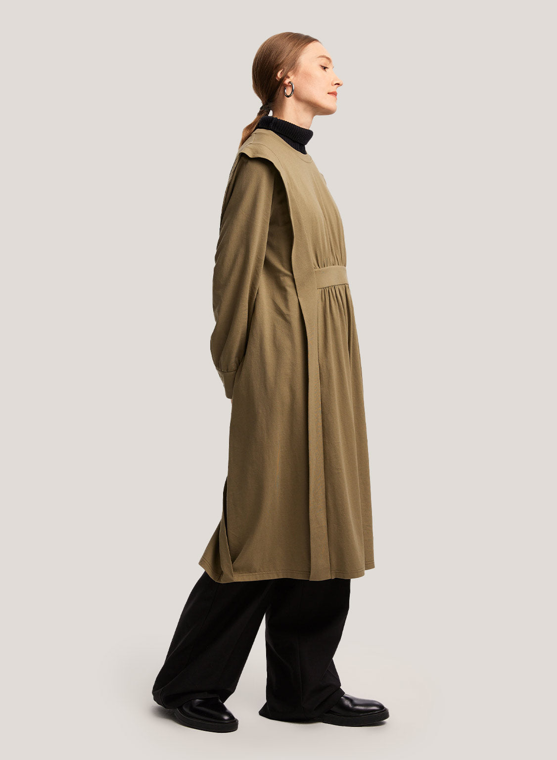 long sleeve midi dress