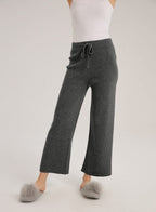 Hadley Drawstring Cashmere-Wool Pants - Dark Grey, L image
