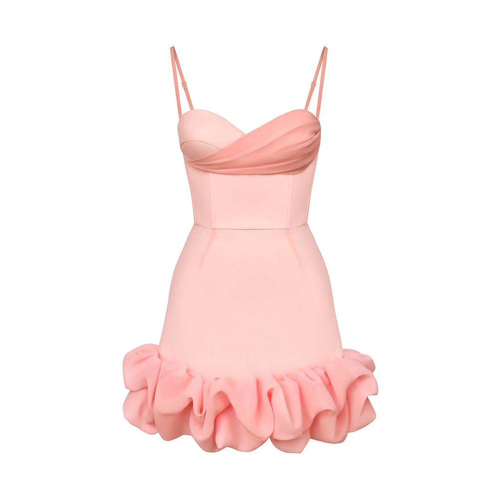 Women's Pleated Skirt Slim Strap Dress image 5