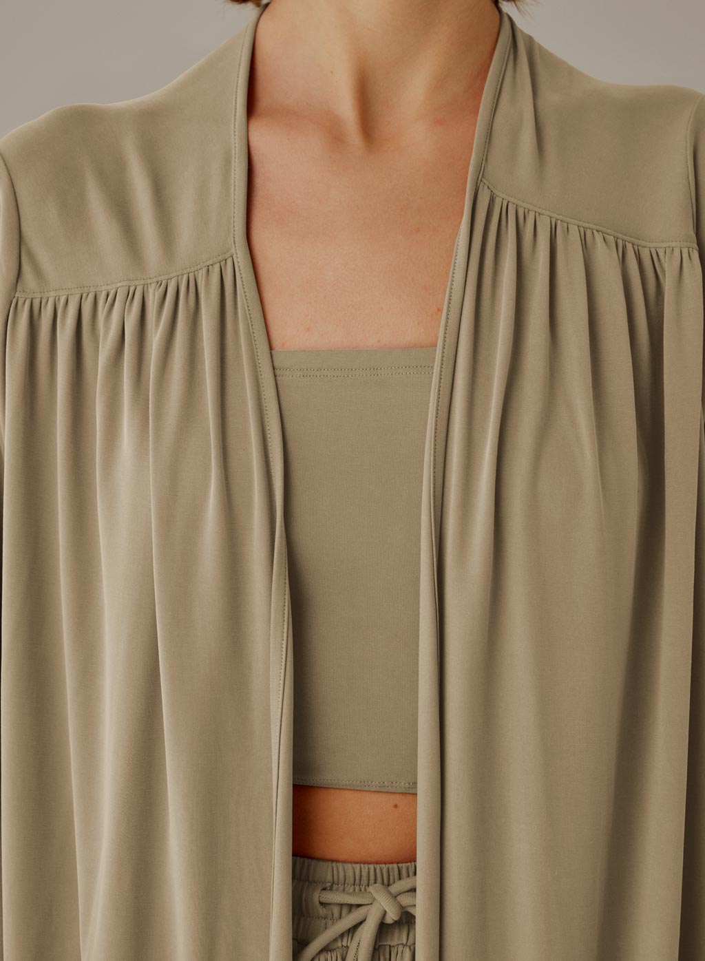 Flowy Open-Front Cardigan