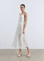 Half Yarn Silk Slip Dress image 1