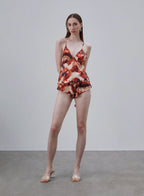 Printed Slip Silk Set image 1