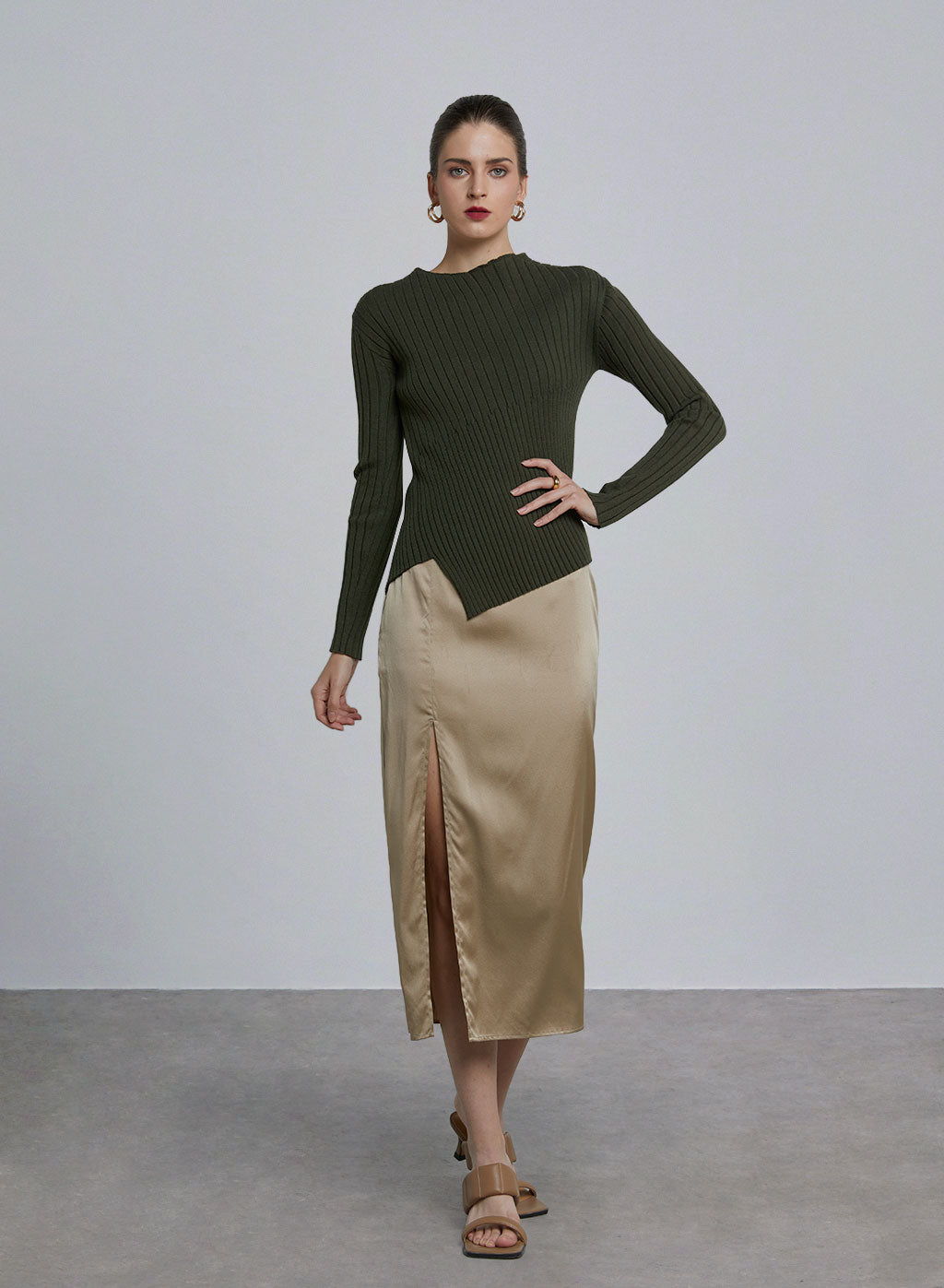 Asymmetric Seam Detail Sweater image 0