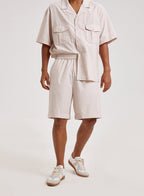 Relaxed Fit Shorts - Cream, L image