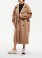 Double-breasted Straight Wool Coat image 0