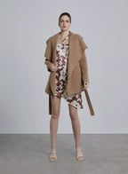 Short Large Lapel Wool Coat image 0