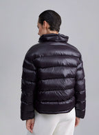 Half-Zipper Cropped Puffer Jacket image 1