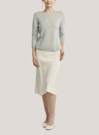 Rib-Knit Pure Wool Long Skirt image 0