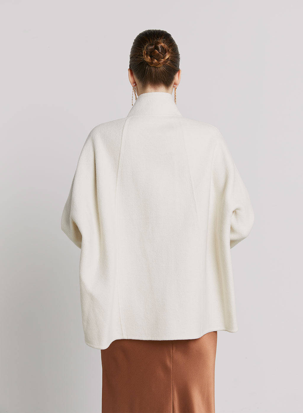 Mock Neck Short Wool Coat image 1