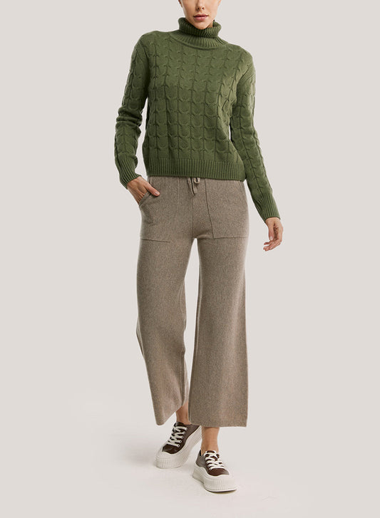 Wide-Leg Pure Wool Trouser With Pocket image 0