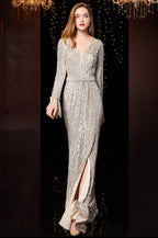 Temperament Banquet Ladies Sequined Annual Meeting Host Long Evening Dress image 6