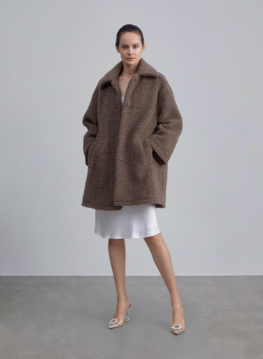 Teddy Single Breasted Coat image 0