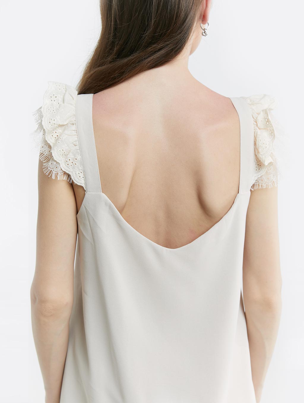 V-neck Flying Sleeve Top image 1