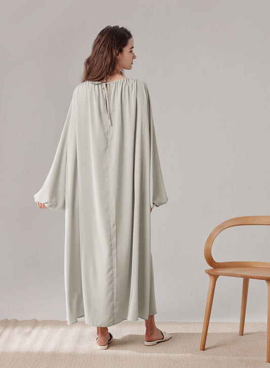 Ballon Sleeves Midi Dress image 1