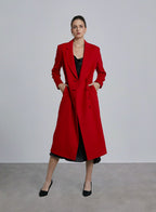 Classic Notch Lapel A-line Wool Coat image 0