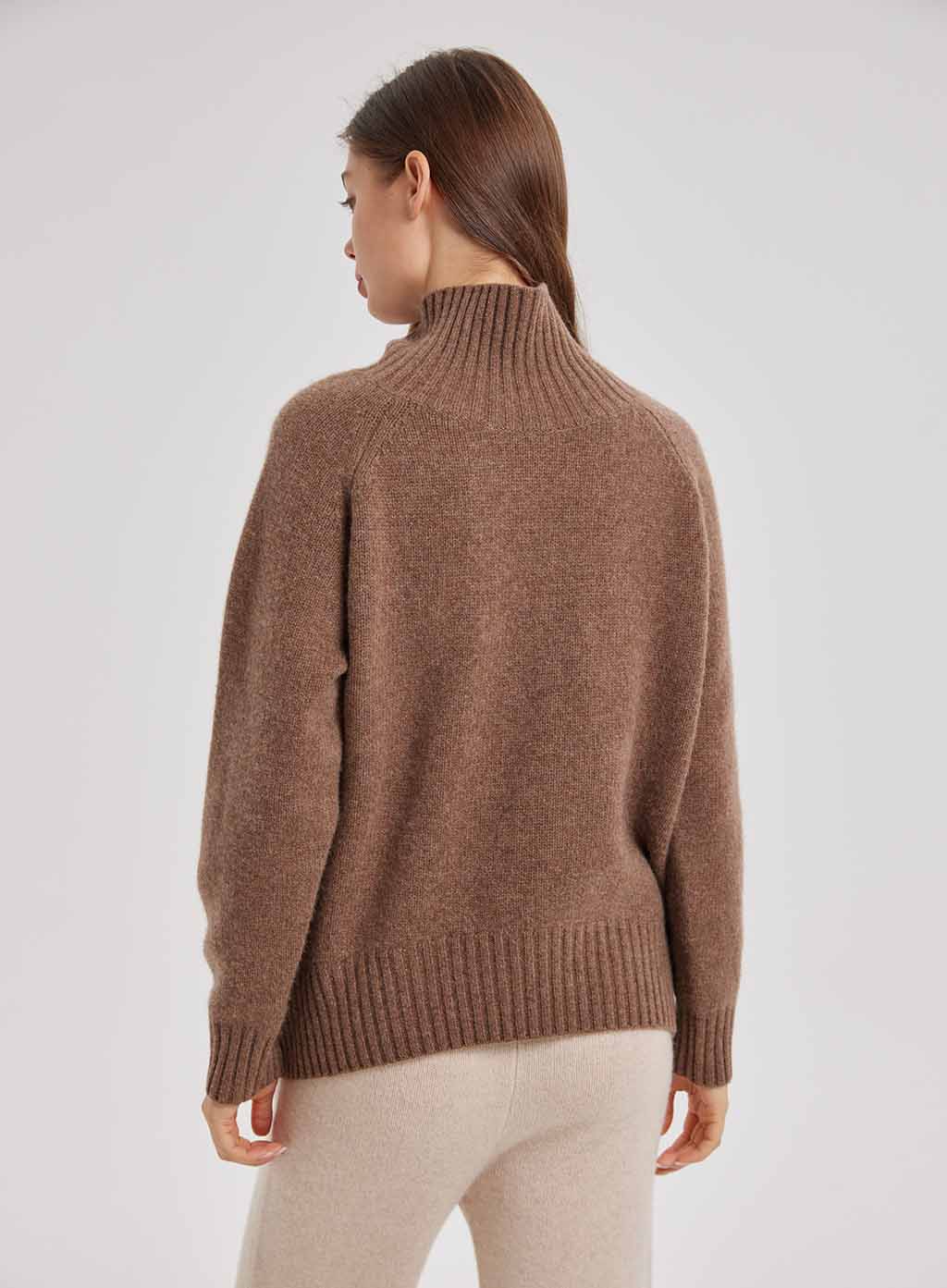 Funnel Neck Yak-Wool Sweater image 1