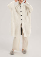 Box-Cut Camel Hair Cardi - Ivory, M image