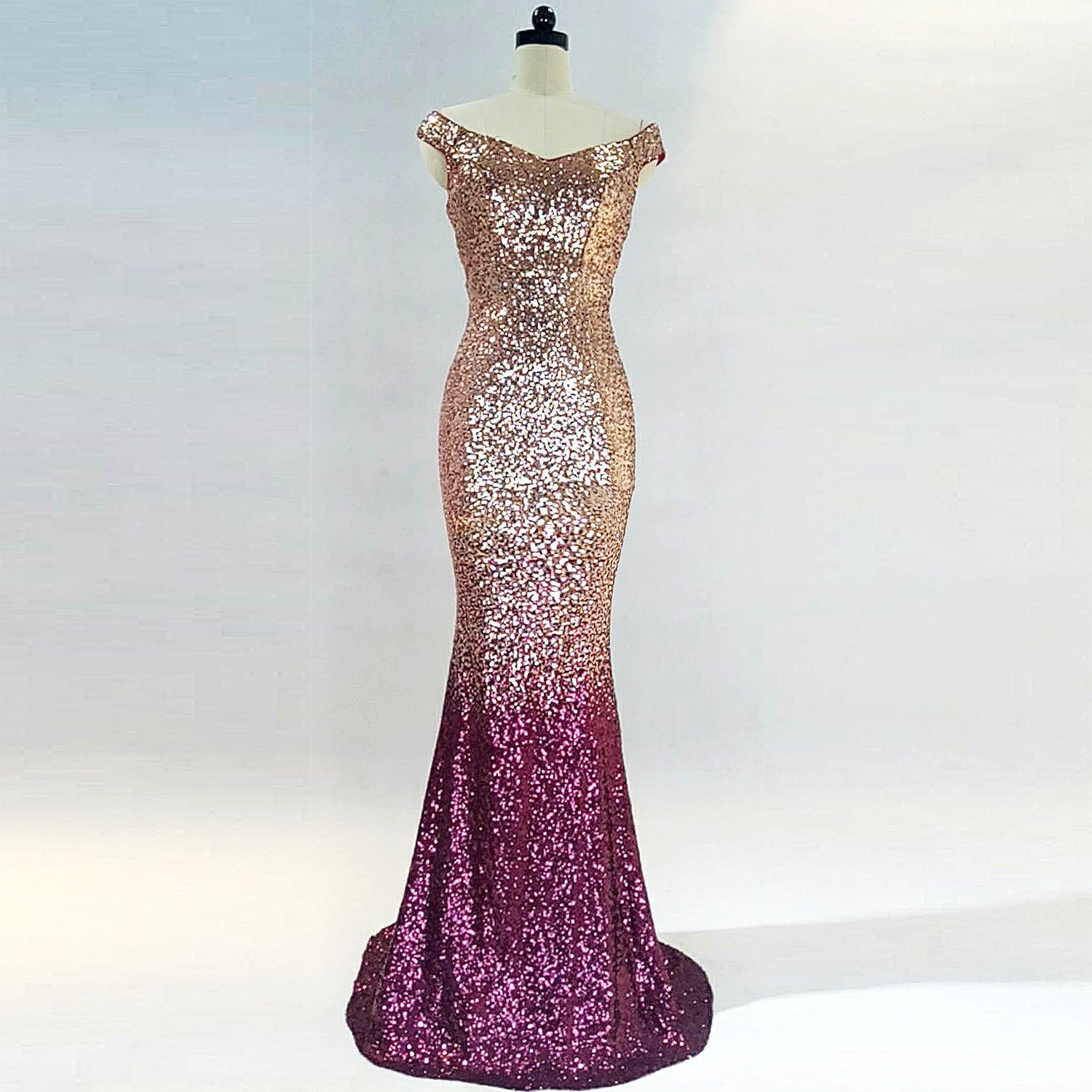 Long Slim Fit Fashion Host Dress Gown image 2