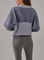 Puff Sleeve Cropped Top image 1