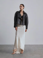 Maison Faux Leather Belted Jacket image 0