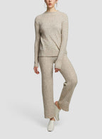 Straight Pull-on Pants - Beige, S image