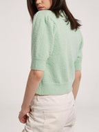 Cropped Cardigan with V Neckline image 1