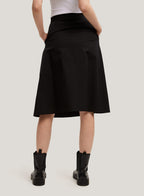 Drawstring Waist Cotton Casual Skirt image 1