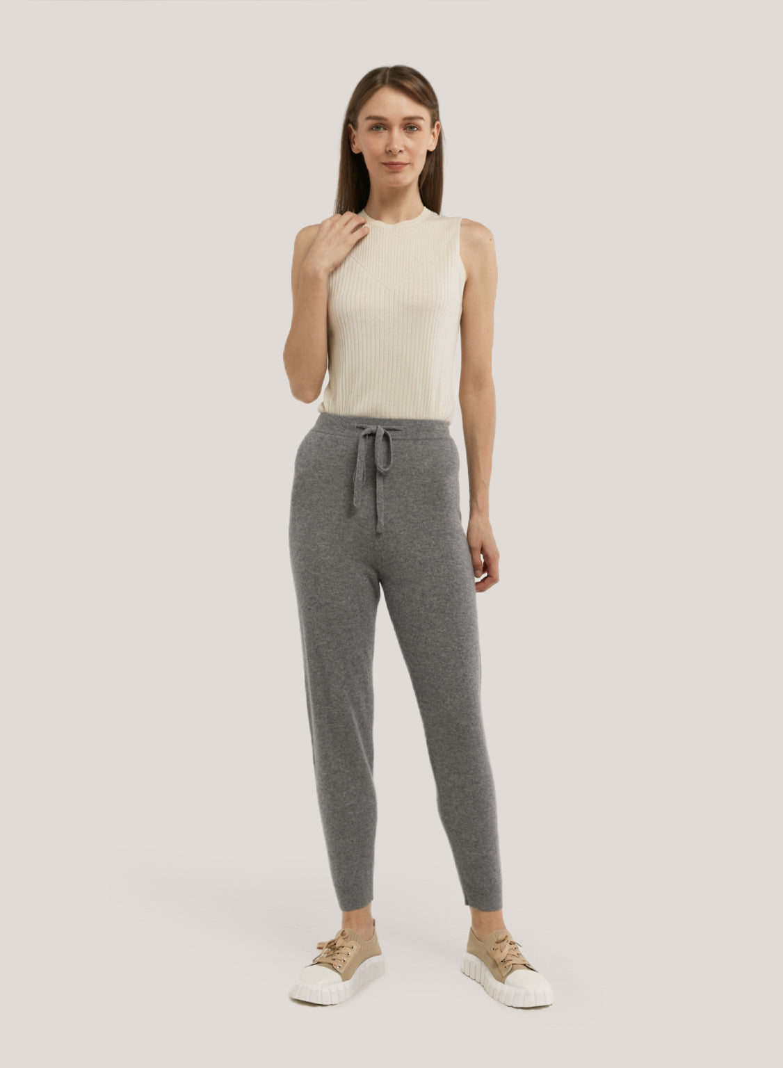 Tapered 100% Cashmere Joggers