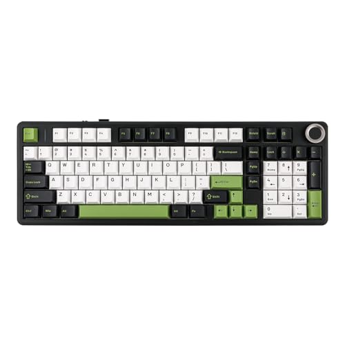Aula F99 Pro Hot-Swappable Mechanical Keyboard, Tri-Mode RGB Gaming Keyboard with Numpad & Multifunction Knob for Mac/PC