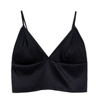 Yuyue Silk Camisole Bra - Lightweight Wire-Free Women's Mulberry Silk Underwear with Adjustable Thin Straps image 4