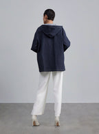 Casual Hooded Cowboy Jacket image 1