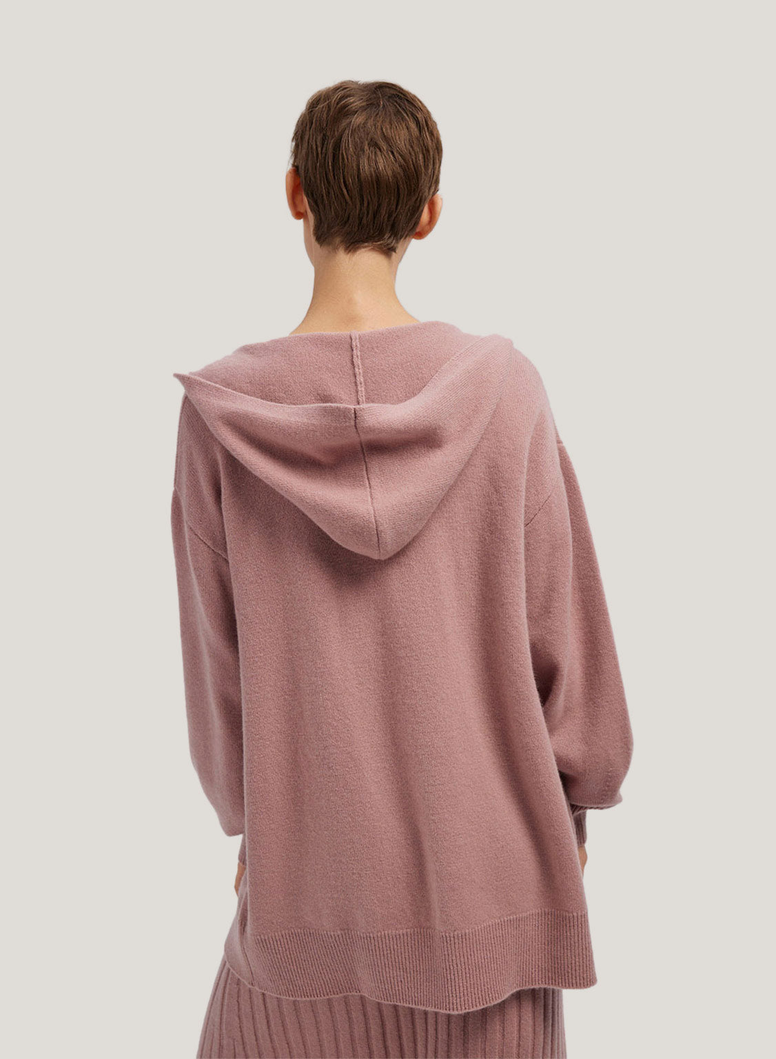 Pure Cashmere Cardigan With Hooded image 1