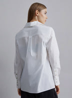 Zipped Loose Cotton-padded Blouse image 1