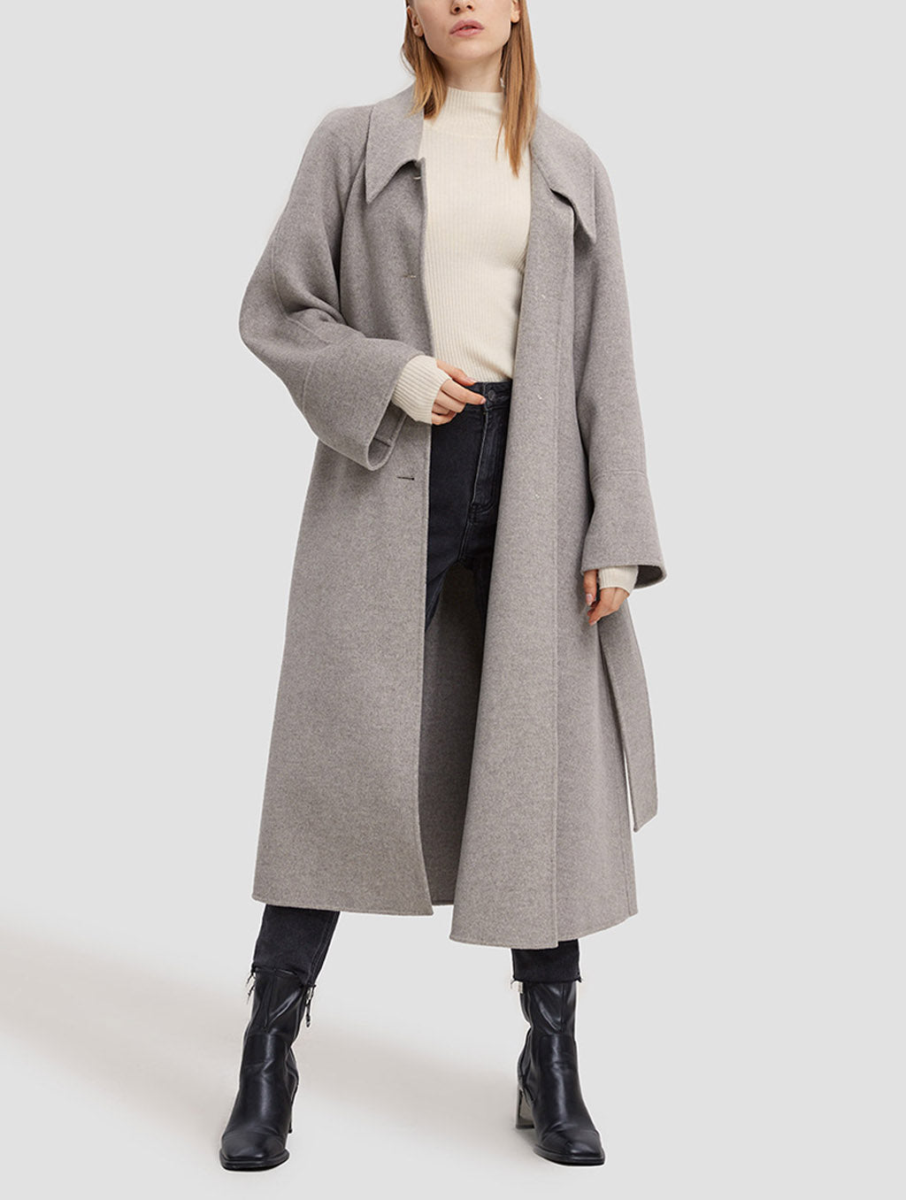 Buttoned Yak Wool Coat image 0