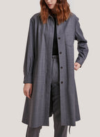 Wool-Blend Long Length Trench Coat image 0