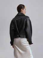Maison Faux Leather Belted Jacket image 1