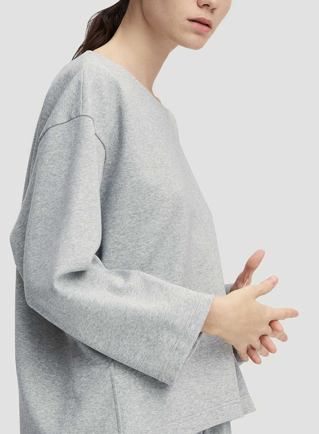 Pure Cotton Loose-Cut Sweatshirt