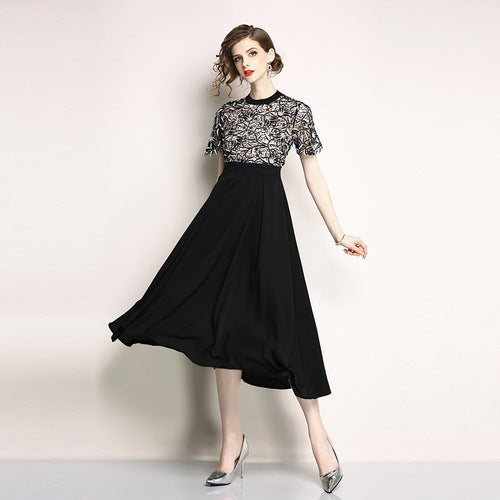 The same high-end lace short sleeve image 4