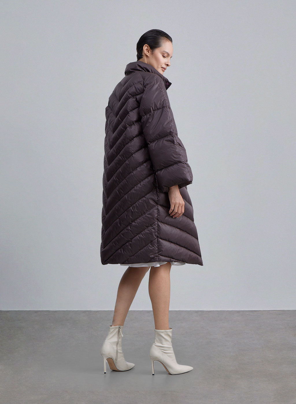 Fluffy Snap Buttons Down Jacket image 1