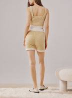 Fleece Knit Fitted Shorts image 1