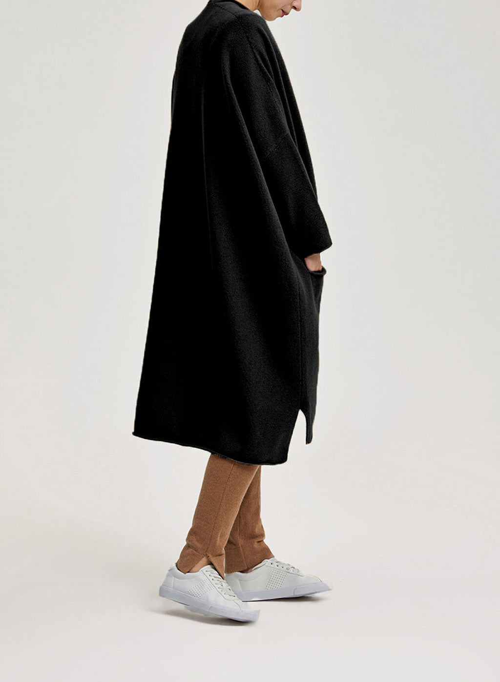 Slouchy Wool-Cashmere Long Cardigan image 1