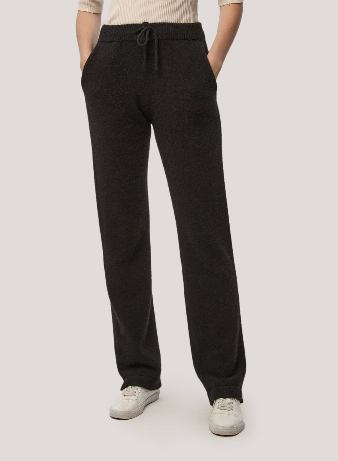 Relaxed-Fit Pure Yak Wool Jogger - Black, S image