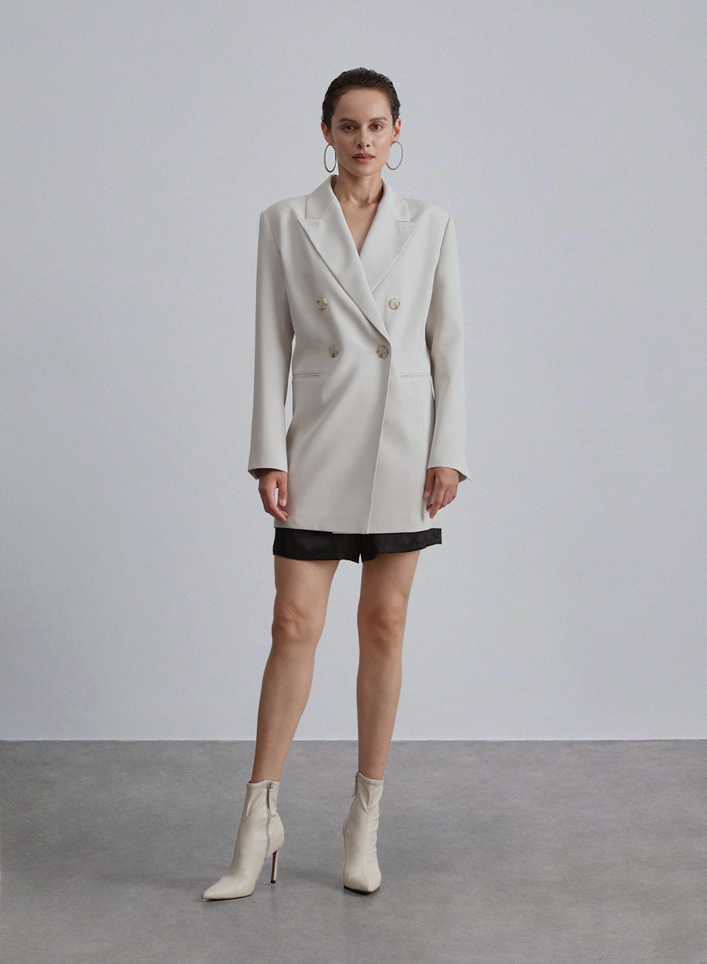 Woven Long Power Blazer image 0